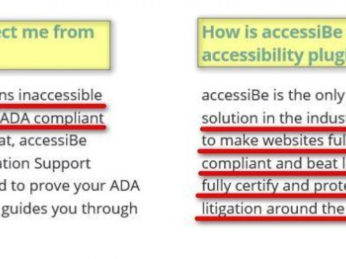 Are you using an accessibility overlay to help disabled users Dont