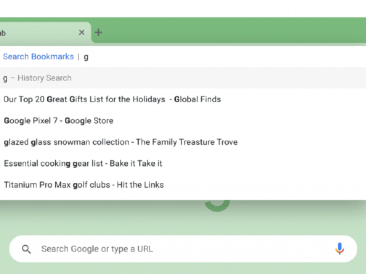 Google Chrome adds 3 site search shortcuts