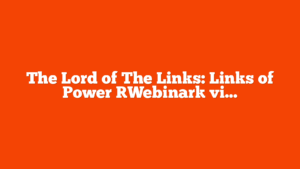 The Lord of The Links: Links of Power [Webinar] via @sejournal, @hethr_campbell