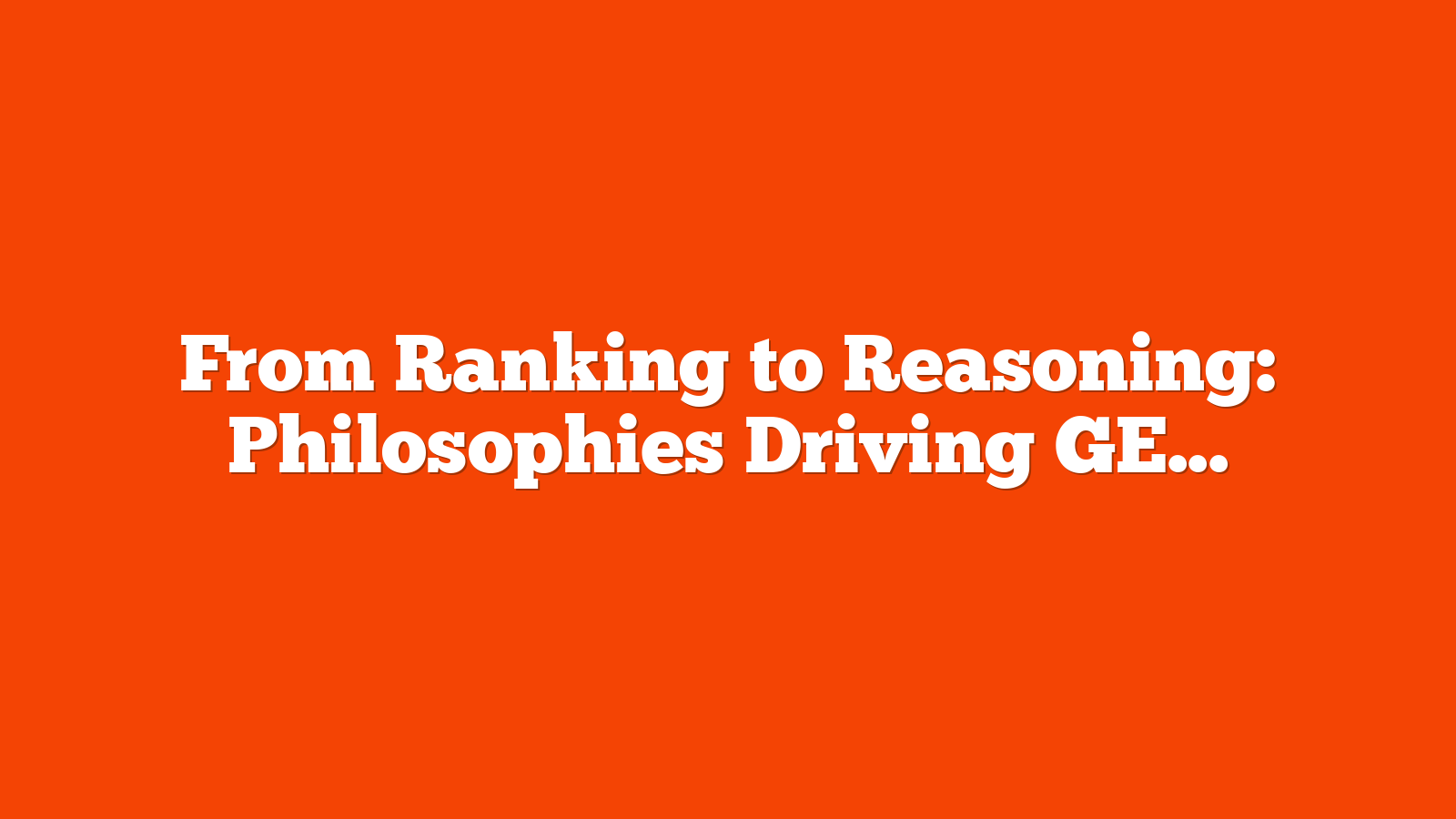 From Ranking to Reasoning: Philosophies Driving GEO Brand Presence Tools via @sejournal, @Dixon_Jones